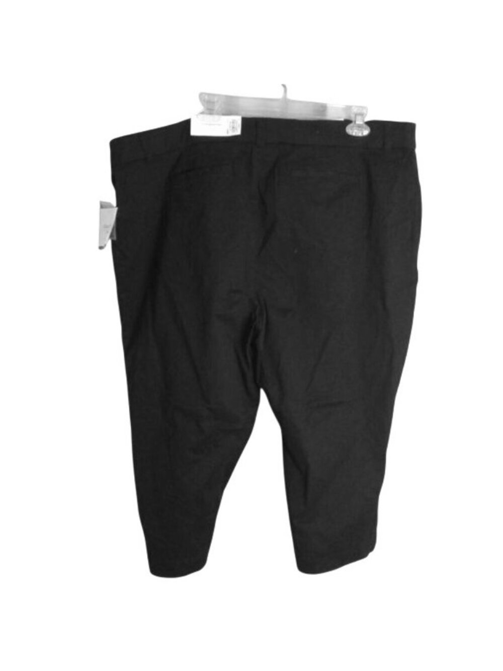 Classic Fit Womens Black Capri Pants Size 22W Stretch Slimming Design NEW - Picture 4 of 8